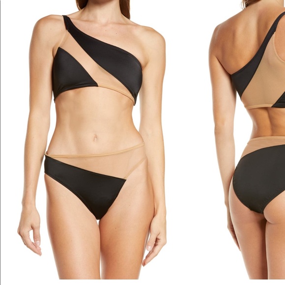Norma Kamali Other - Norma Kamali Snake Mesh One Shoulder Bikini S / XS